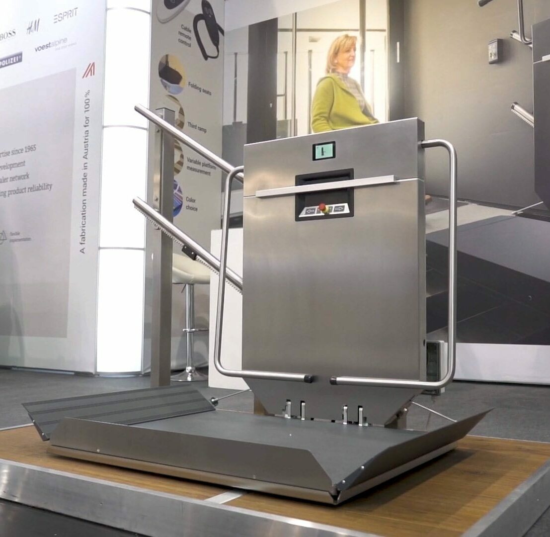 Ganser GTLE, plateforme PMR pour escaliers droits ou tournants